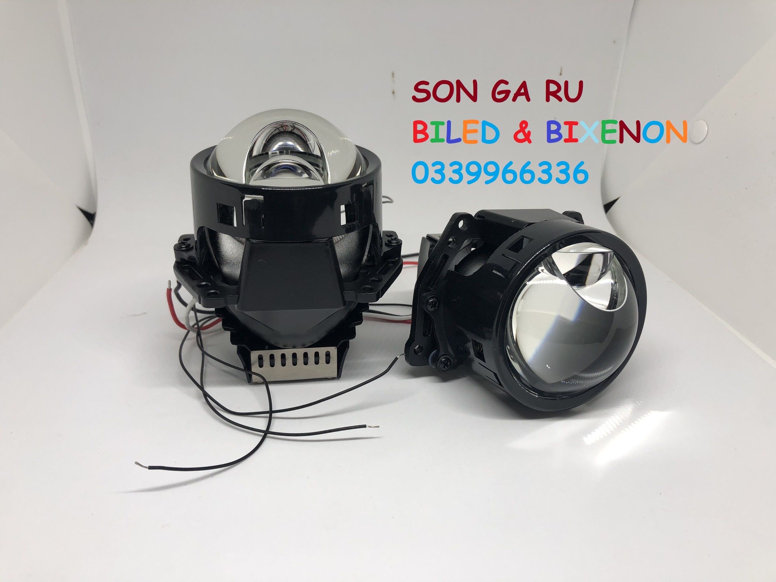 [BH 12th] BILED pha mắt ếch 3 inch 55W , trợ pha nhân led phụ