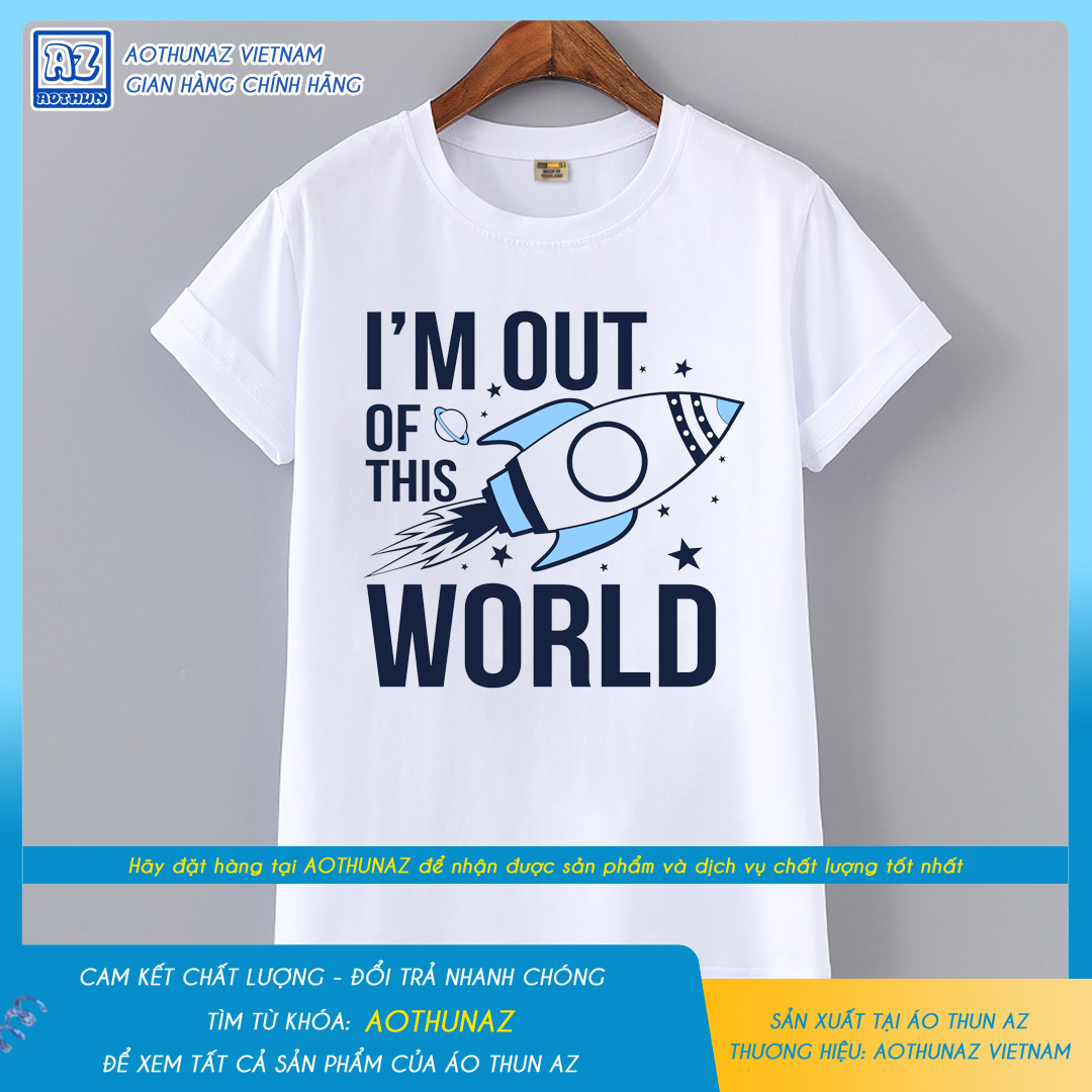 AOTHUNAZ - Áo thun du lịch nam nữ màu trắng slogan độc đáo M911