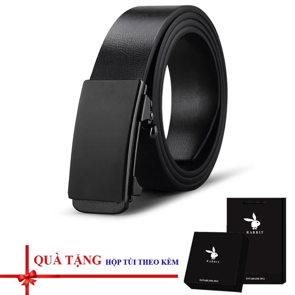 Thắt lưng/ dây nịt nam khóa tự động có hộp đựng + túi RB tặng kèm làm quà tặng