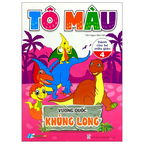 Fahasa - tô màu - vương quốc khủng long - tập 4