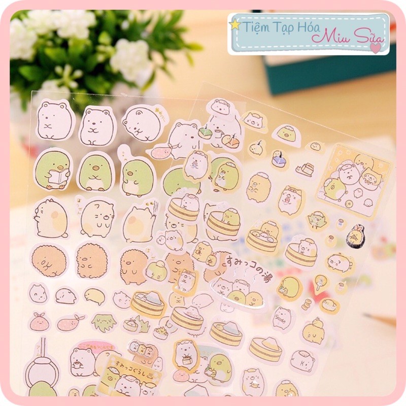 Miếng dán sticker Molang đáng yêu trang trí nhật ký - MiuSua