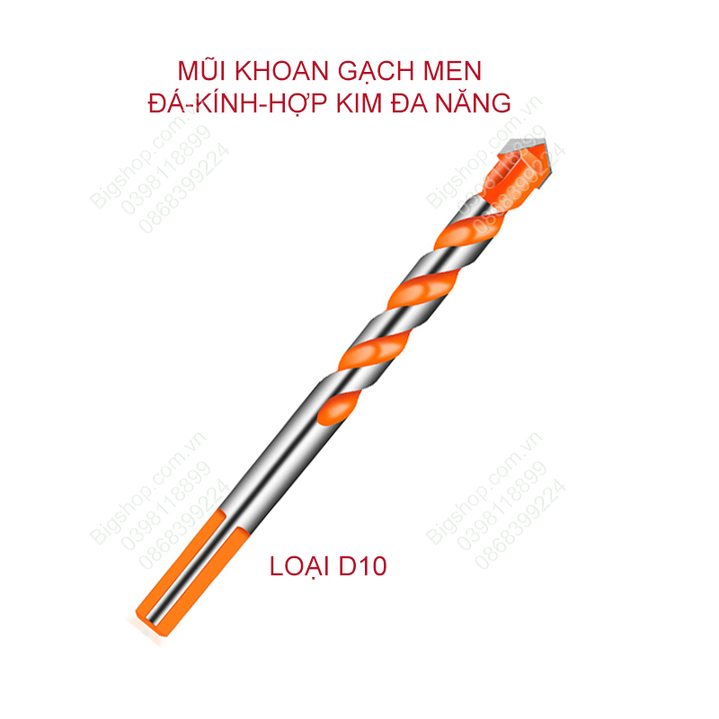 Mũi khoan đa năng cho gạch men, đá, bê tông, kính, nhôm, tấm sắt, gỗ