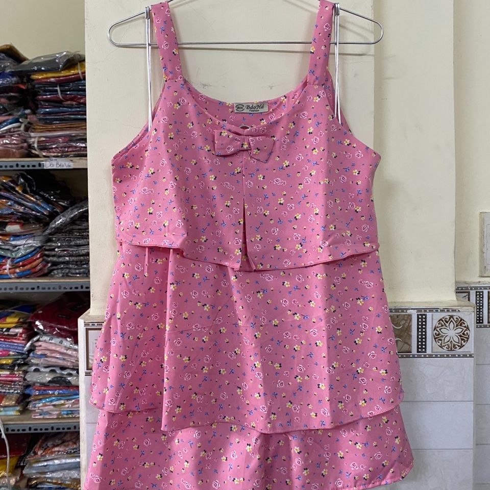 [SIZE40-55KG) Đồ bộ LỤA ĐÙI Hoa Nhí CHẤM BI CHẤT VẢI LỤA HÀN MỀM MÁT thời trang