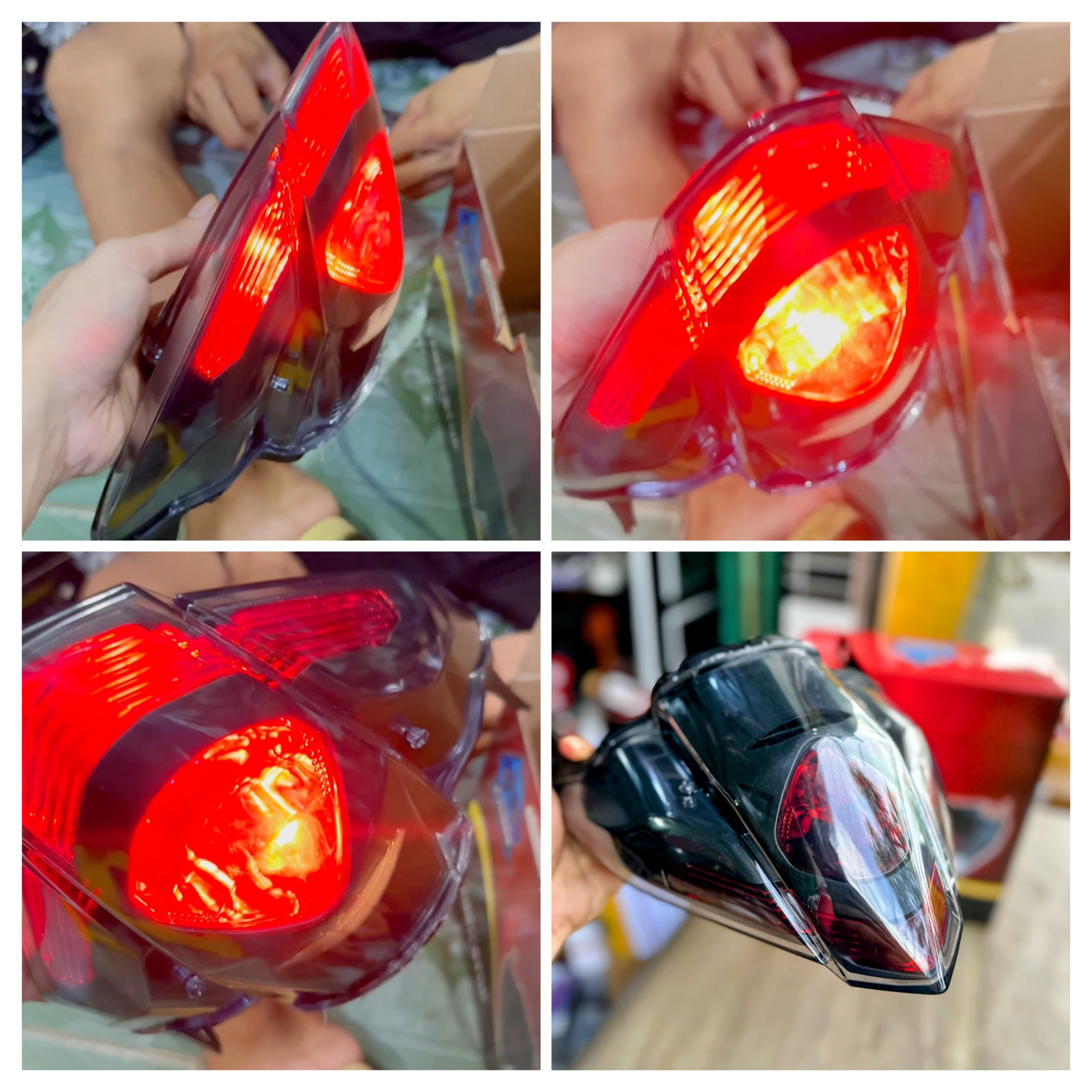 Đèn hậu LC 135 5s Malaysia lắp đặt như zin
