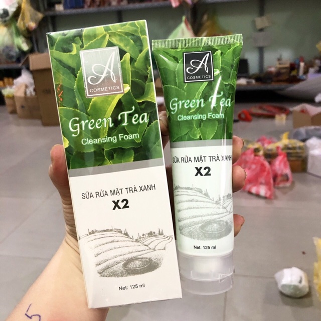 [HCM]Sữa Rữa Mặt Green Tea Trà Xanh 125ml