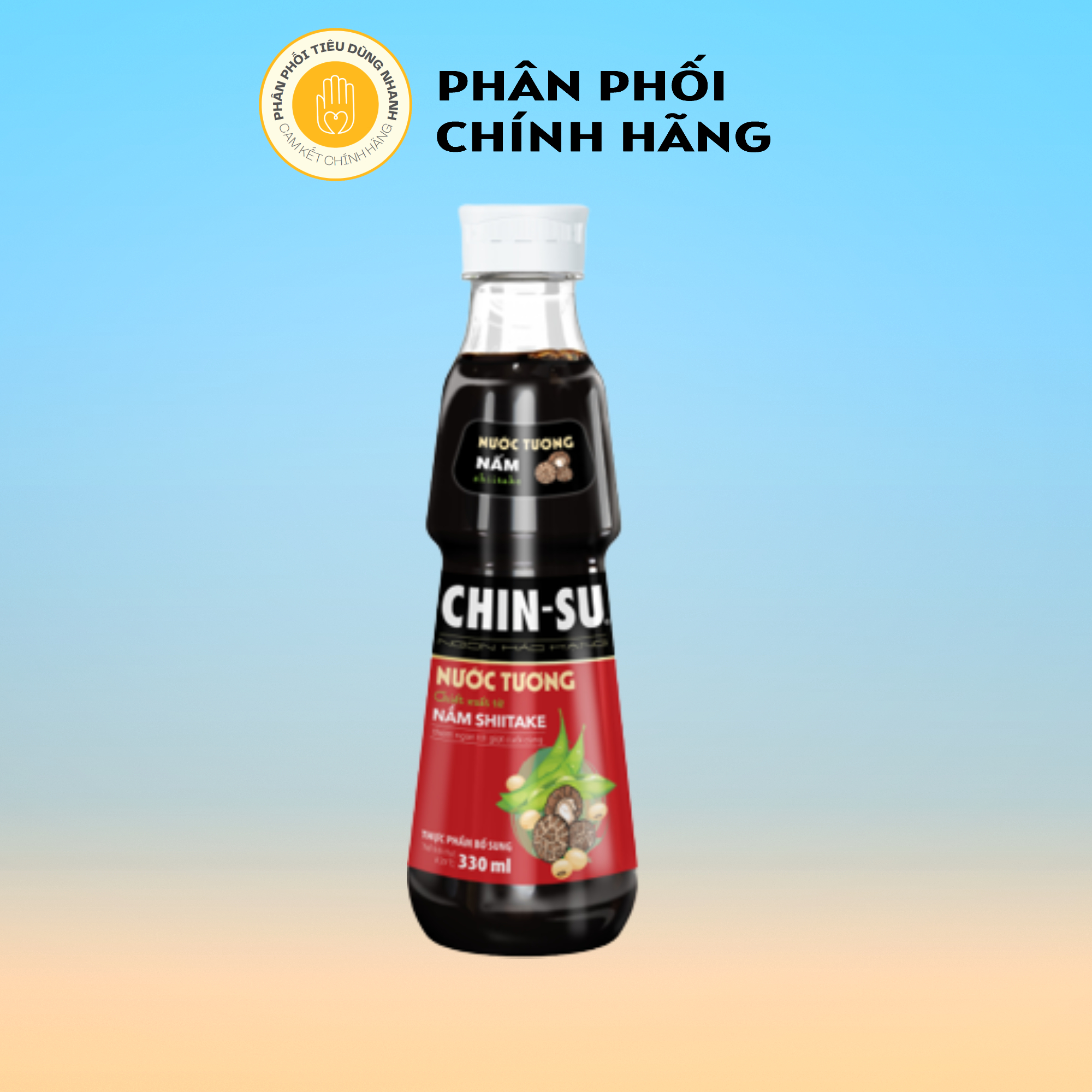 Nước Tương ChinSu Chiết Xuất Từ Nấm Shiitake 330ml