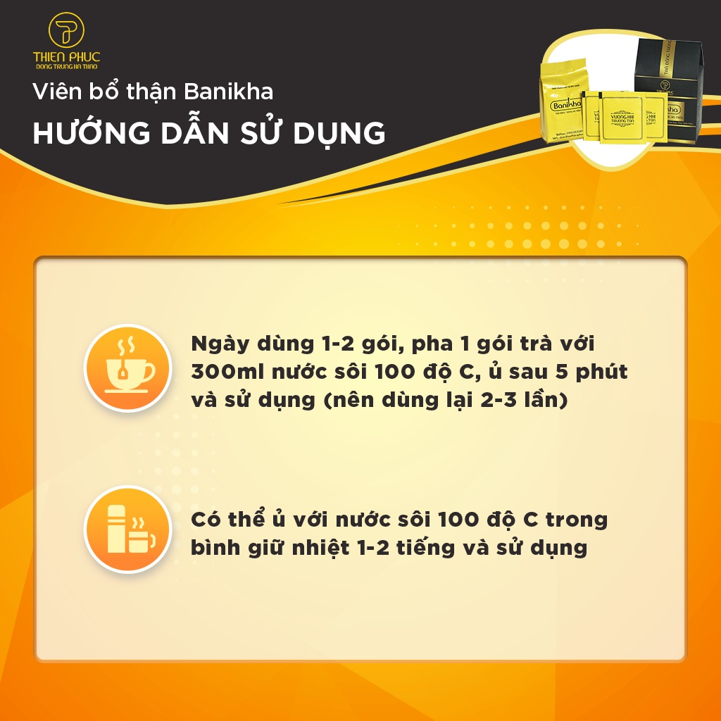 Trà đông trùng hạ thảo Thiên Phúc Banikha