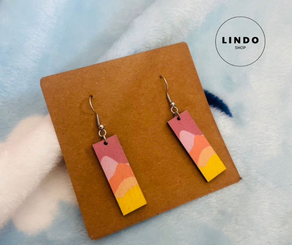 Bông tai gỗ vintage lindo