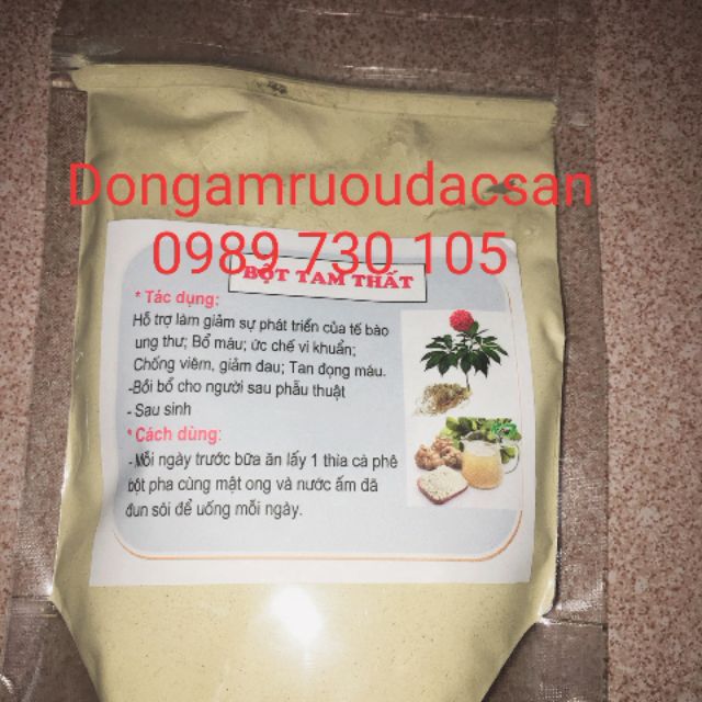 Bột củ tam thất bắc xay chuẩn 100G