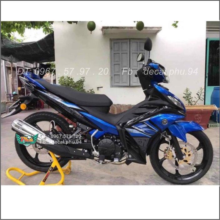 Tem rời Exciter 135 Lc xanh đen mới (x)|mẫu mã đa dạng|chi tiết sắc nét|nhận làm Tem rời theo yêu cầu, cam kết hàng đúng với hình mô tả