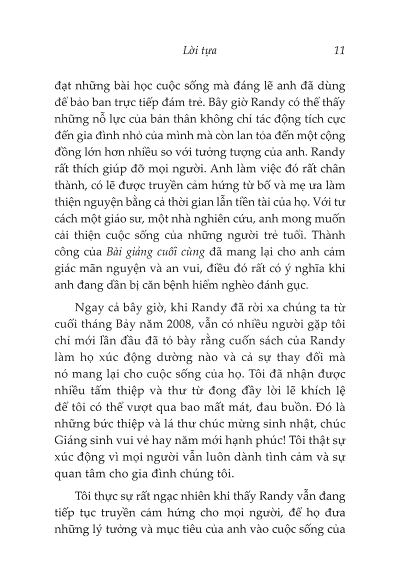 Bài Giảng Cuối Cùng (Randy Pausch, Jeffrey Zaslow)