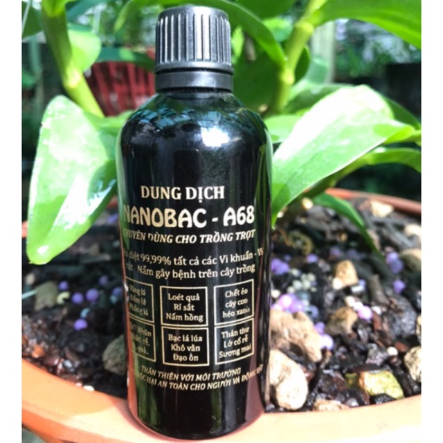 DUNG DỊCH NANO BẠC A68 100ml, sát khuẩn cây trồng