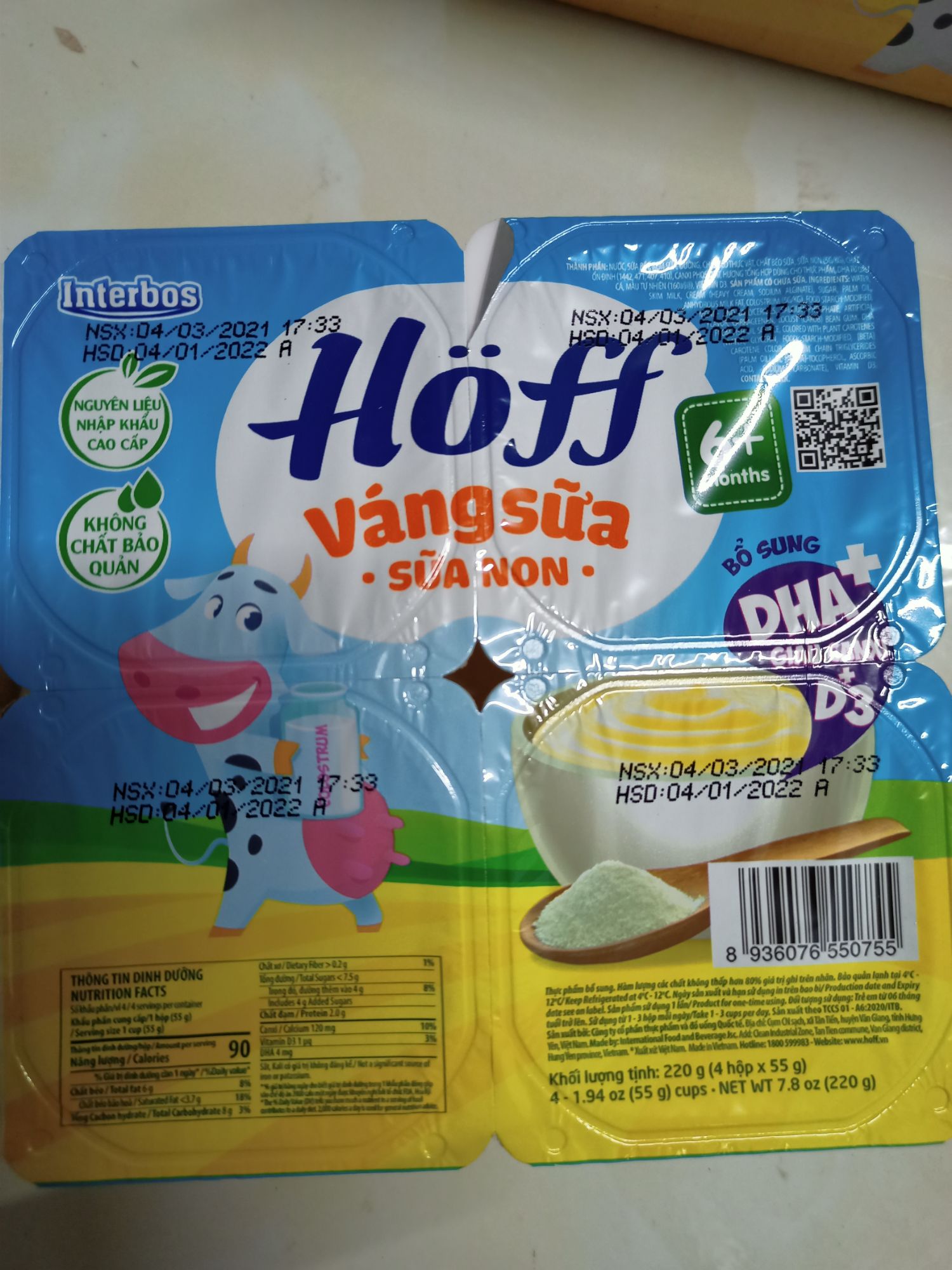 VI 4 HOP VÁNG SỮA HOFF VỊ  ÓC CHÓ CAO CẤP( DATE 2022)