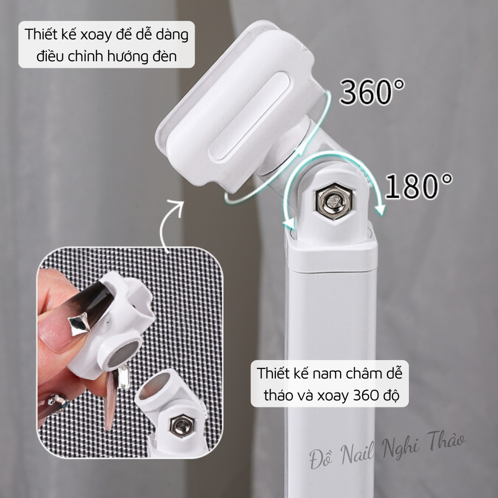 Chân đế kẹp đèn hơ móng mini PISAN Nghi Thảo