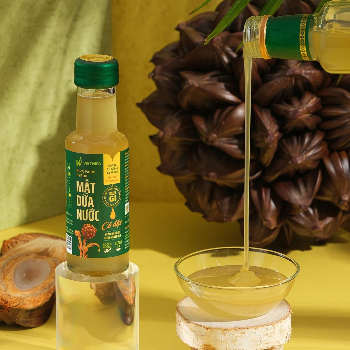 Mật dừa nước cô đặc tự nhiên - chai 150ml - vietnipa - đặc sản cần giờ