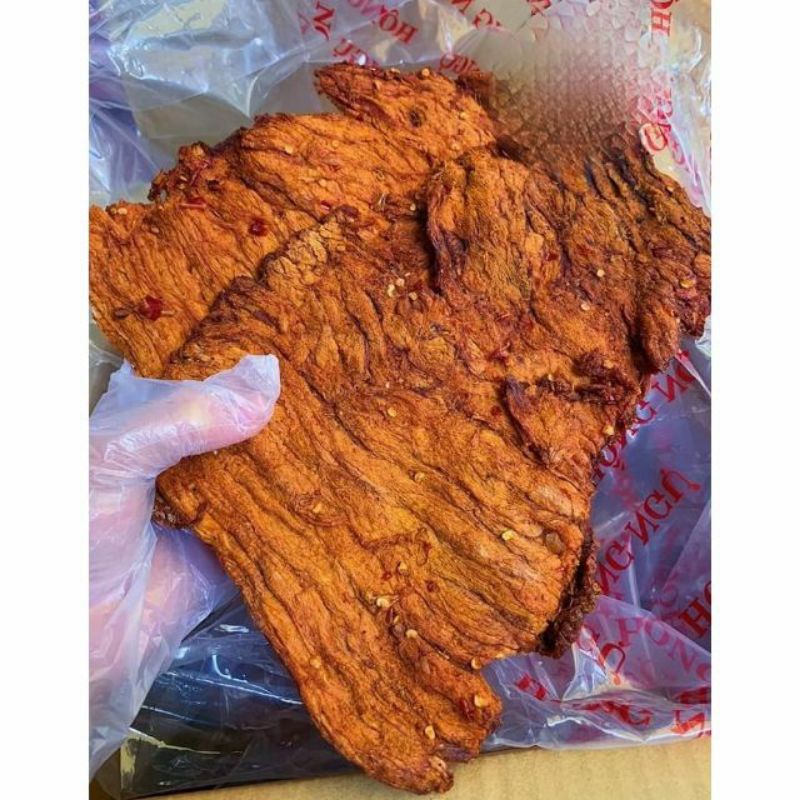 Khô bò giòn hồng ngự túi zip 500g