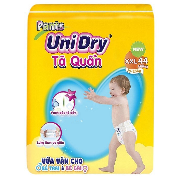 Bỉm - Tã quần Unidry M (60 Miếng)/ L (56 Miếng)/ XL (48 Miếng) - XXL (44 Miếng)