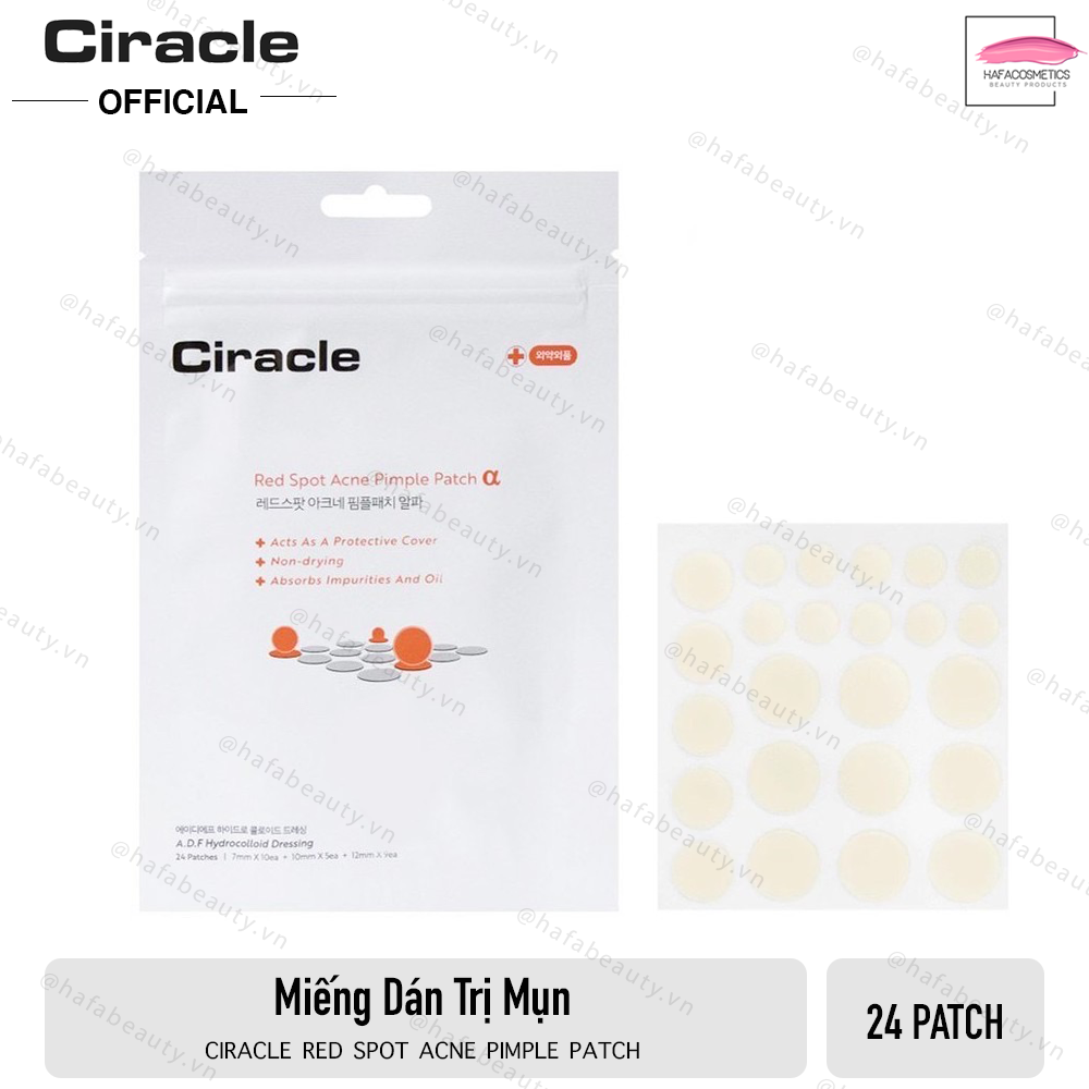 Miếng Dán Mụn Ciracle Red Spot Acne Pimple Patch (24 miếng) _ Ciracle Chính Hãng