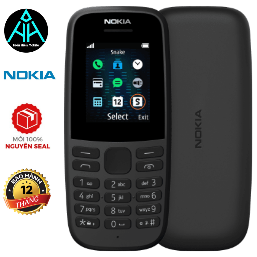 Điện thoại Nokia 105 (2019) điện thoại giá rẻ dưới 1 triệu,2 Sim nghe gọi giá rẻ, sóng khỏe, kiểu dáng gọn nhẹ, đầy đủ màu sắc, có đài radio FM giải trí thỏa thích, chơi game, nghe gọi lâu dài-Hiếu Hiền Mobile-Hàng chính hãng