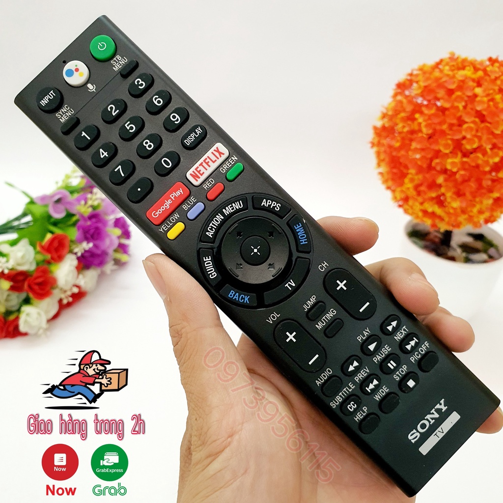 Điều khiển remote giọng nói tivi For sony smart (hàng mới 100)