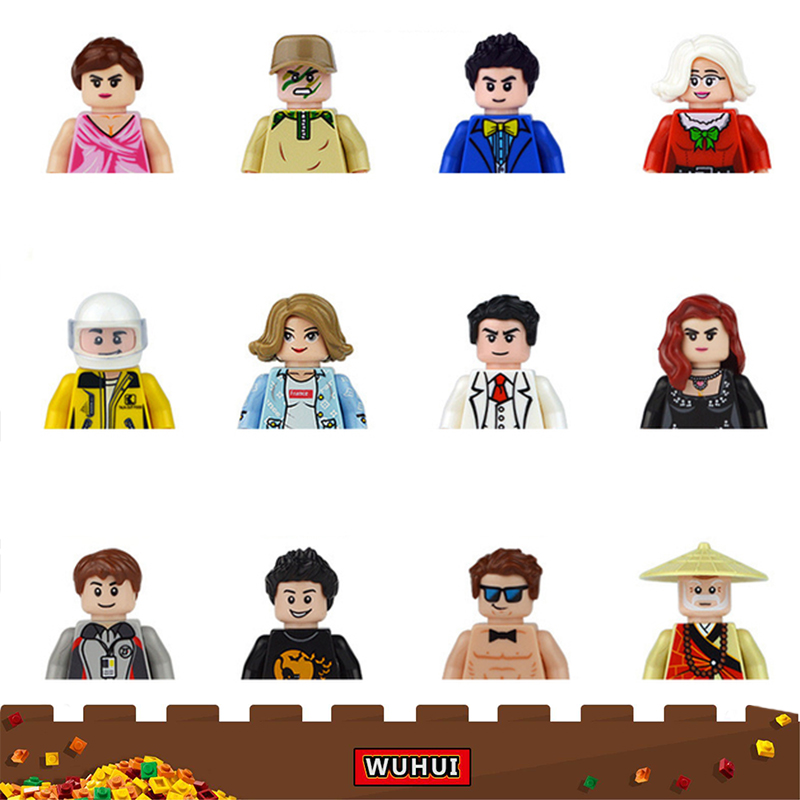 WUHUI 12PCS City Minifigures Toy Building Kit Toys Building Blocks Friend Police Fireman Repairman Teacher Doctor Figures Building Bricks for Preschool Children Ages 3+ Kids Toys Compatible with All Brands
