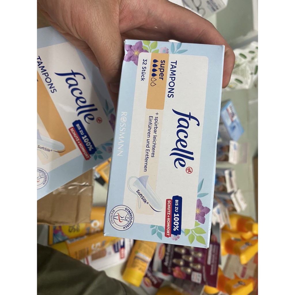 BĂNG VỆ SINH DẠNG NÚT – TAMPON OB, FACELLE –HÀNG ĐỨC