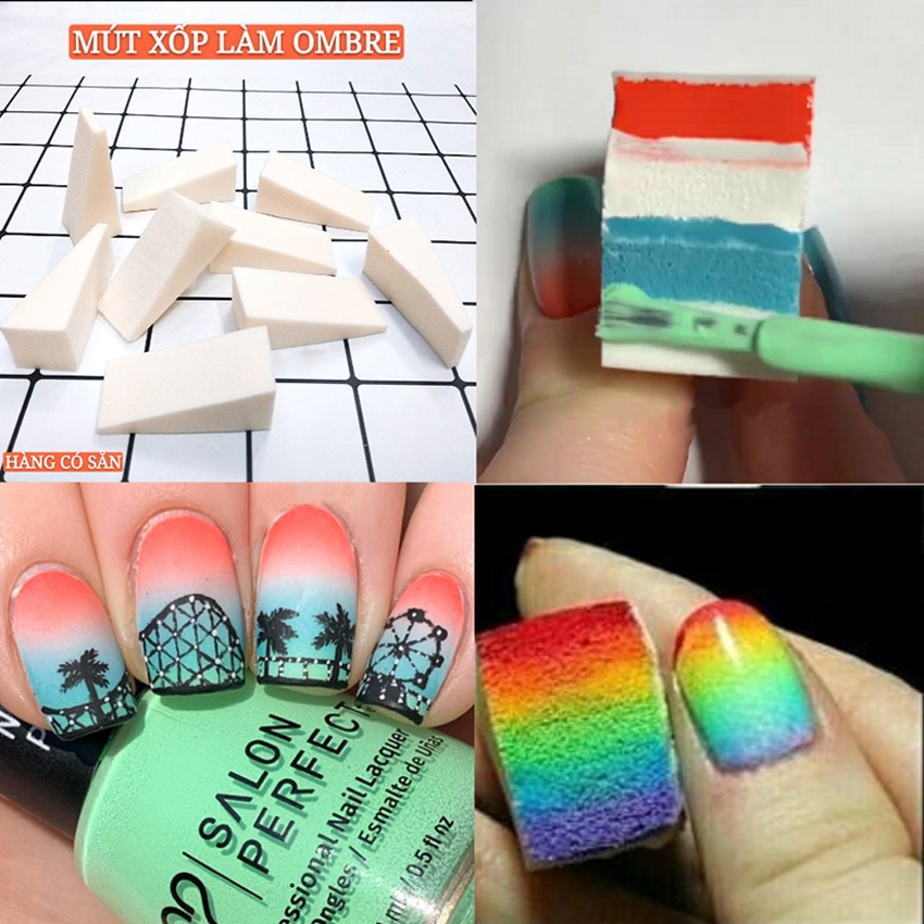 [HCM]Mút dặm ombre chuyên dụng - Set 5 chiếc và set 10 chiếc