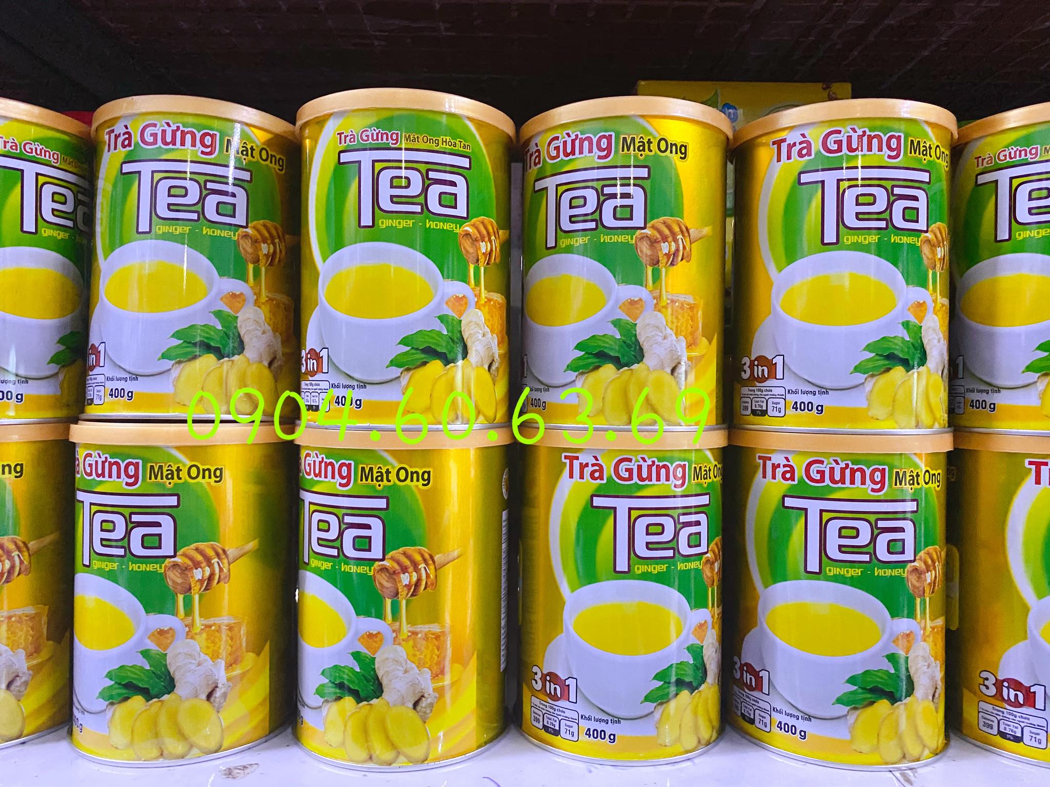 Trà Gừng Mật Ong Hoà Tan THANH BÌNH 400g