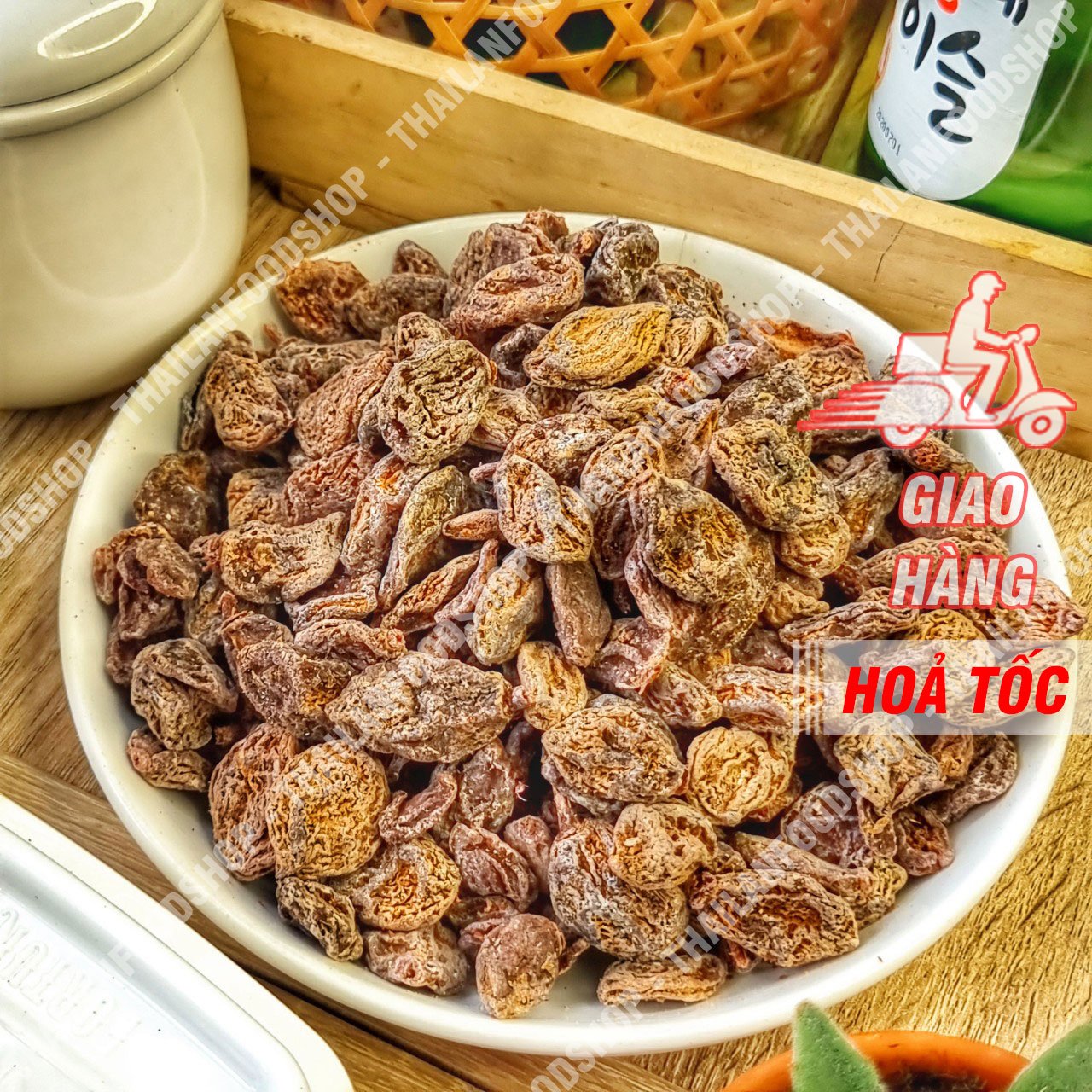 Xí muội oliu chua ngọt - lon 500gr