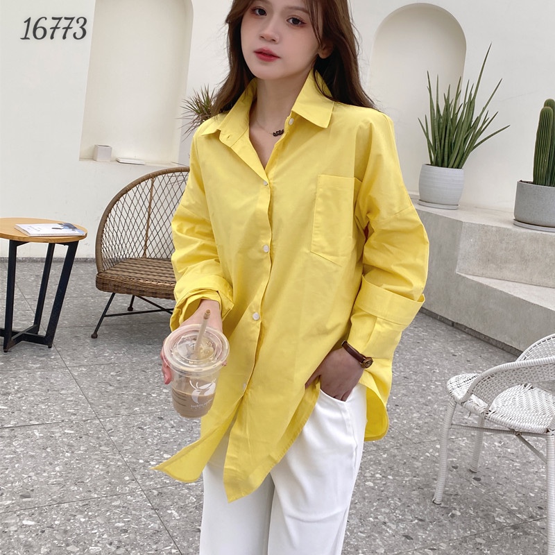 SALE SƠ MI BIGSIZE Oversize Màu trơn 16773