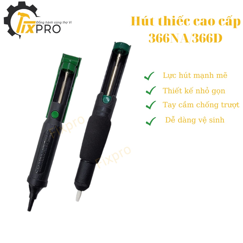 Hút thiếc cao cấp 366NA/366D/JF-017 siêu dài/mini chất lượng tốt