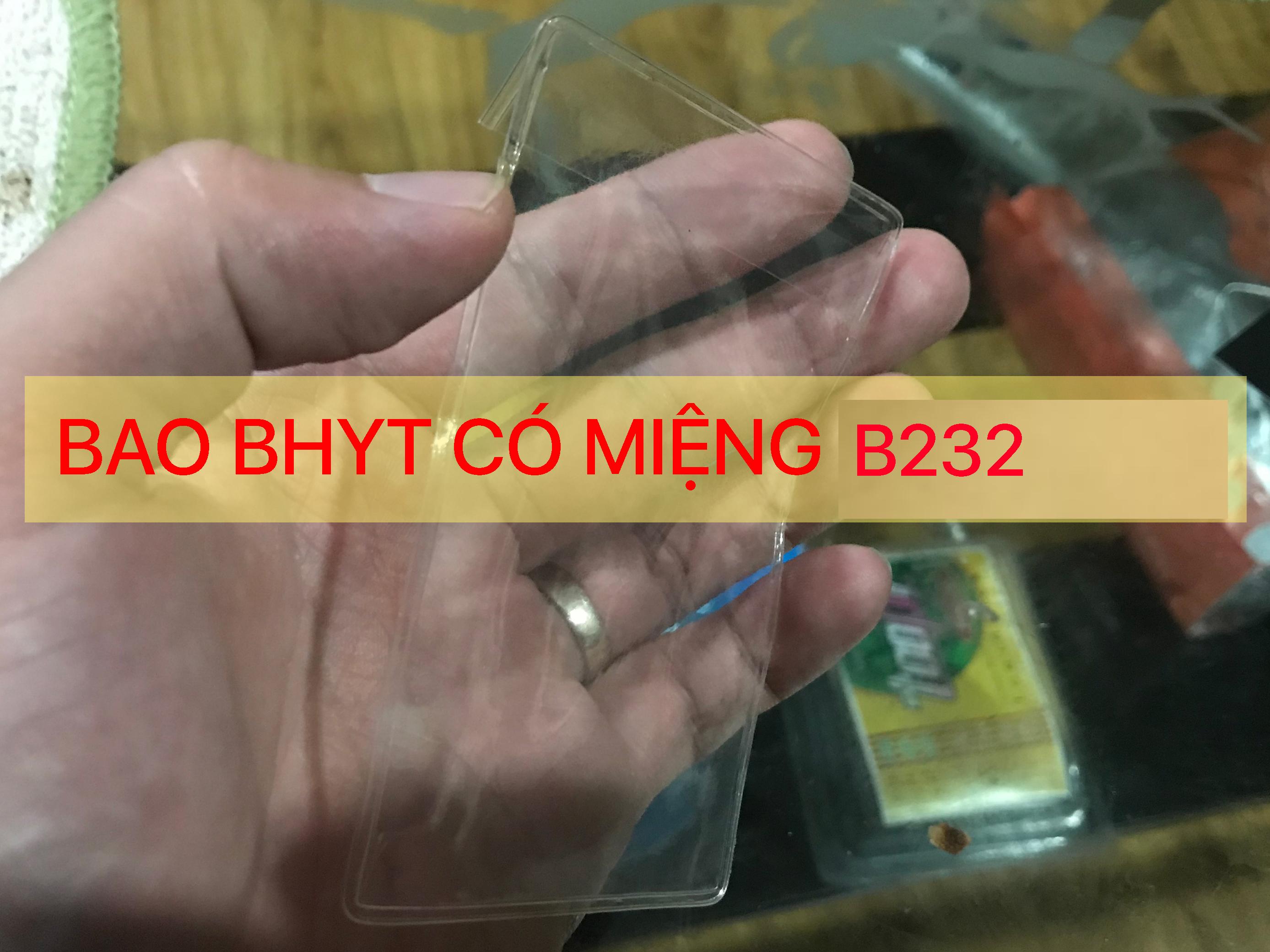 [A7] COMBO 20 túi đựng thẻ BẢO HIỂM Y TẾ và giấy tờ KHỔ A7 bằng ngựa PVC dẻo trong, có nắp đậy chống nước 20B232