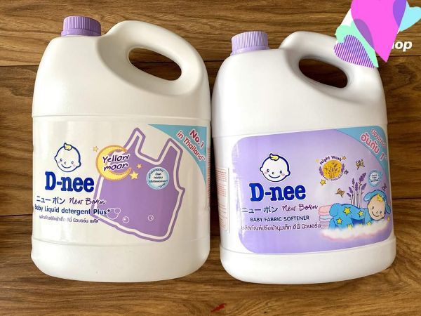 [HCM]Combo 1 can Nước Giặt + Nước Xả D nee 3000ML Thái Lan