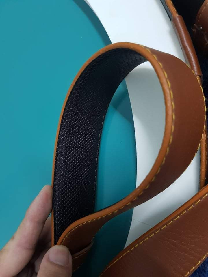 (Size 70cm) Gương Tròn Treo Tường Viền Da Simili (Màu : Đen , Trắng , Nâu , Da bò)