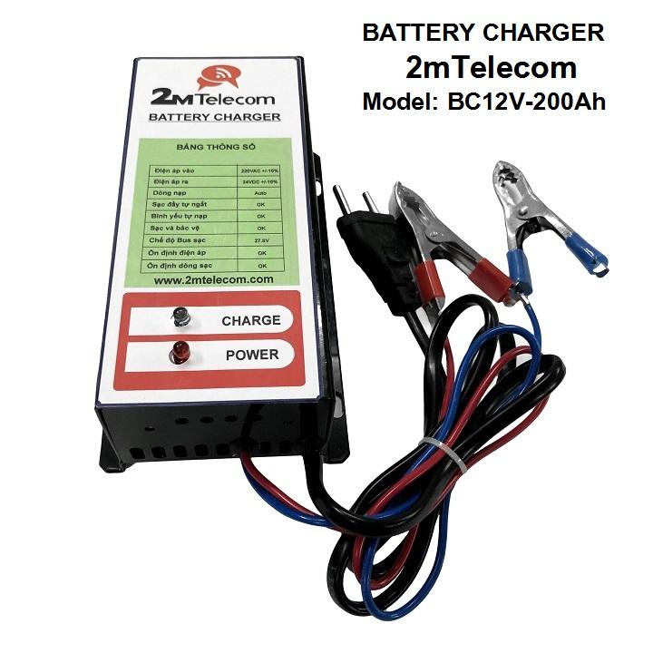 Máy nạp ắc quy 2mTelecom  BC-12V-200Ah