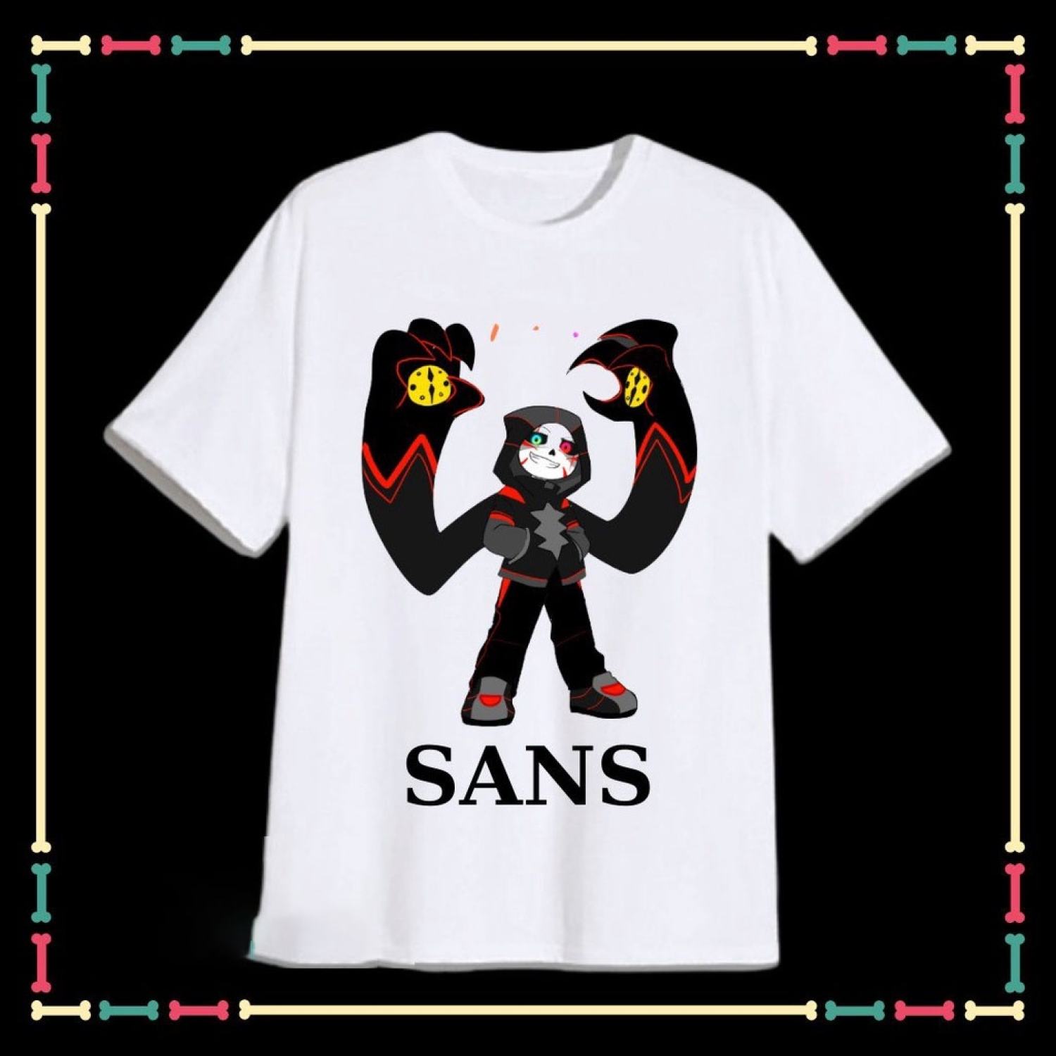 BST Áo thun in hình gangster sans Undertale cực ngầu