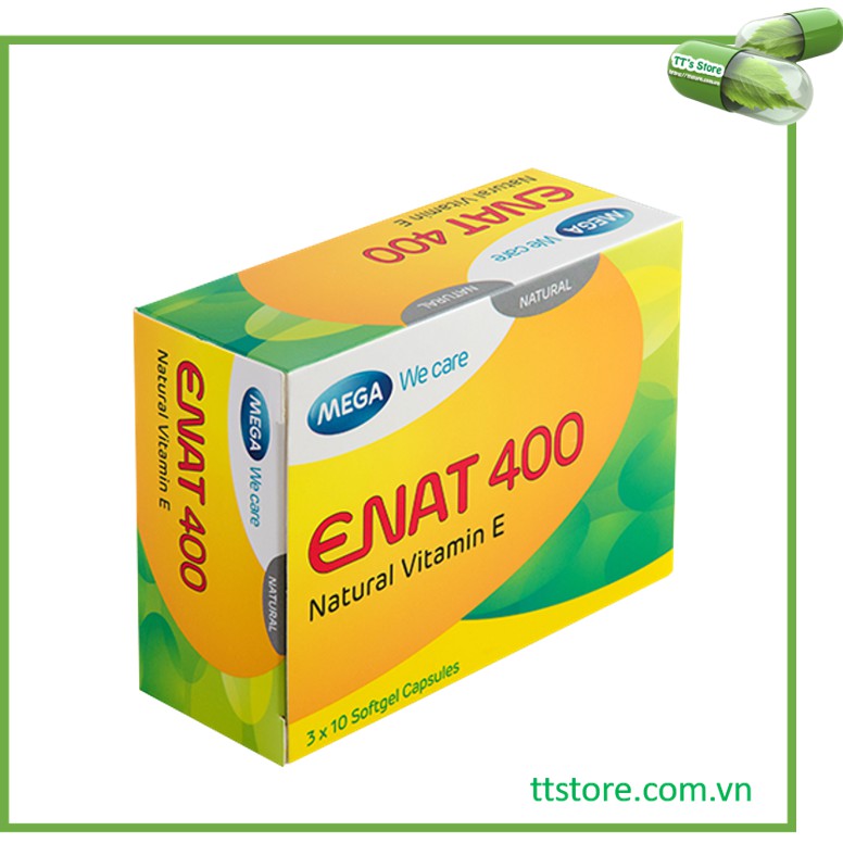 Natural Vitamin E 400 Mega We care - Enat 400 - E Thái Lan