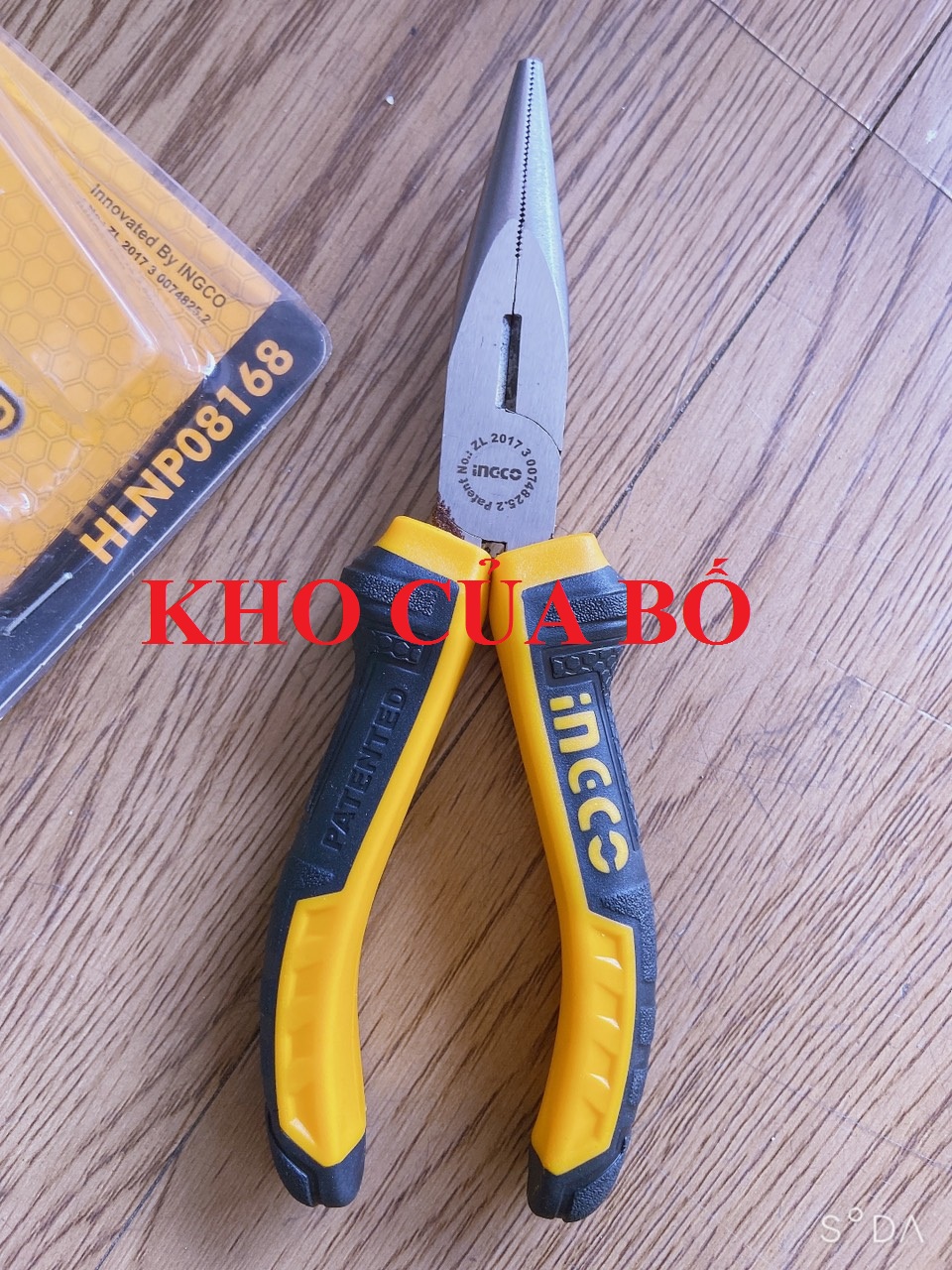 Kềm cắt mỏ dài 6''/160mm Ingco HLNP08168