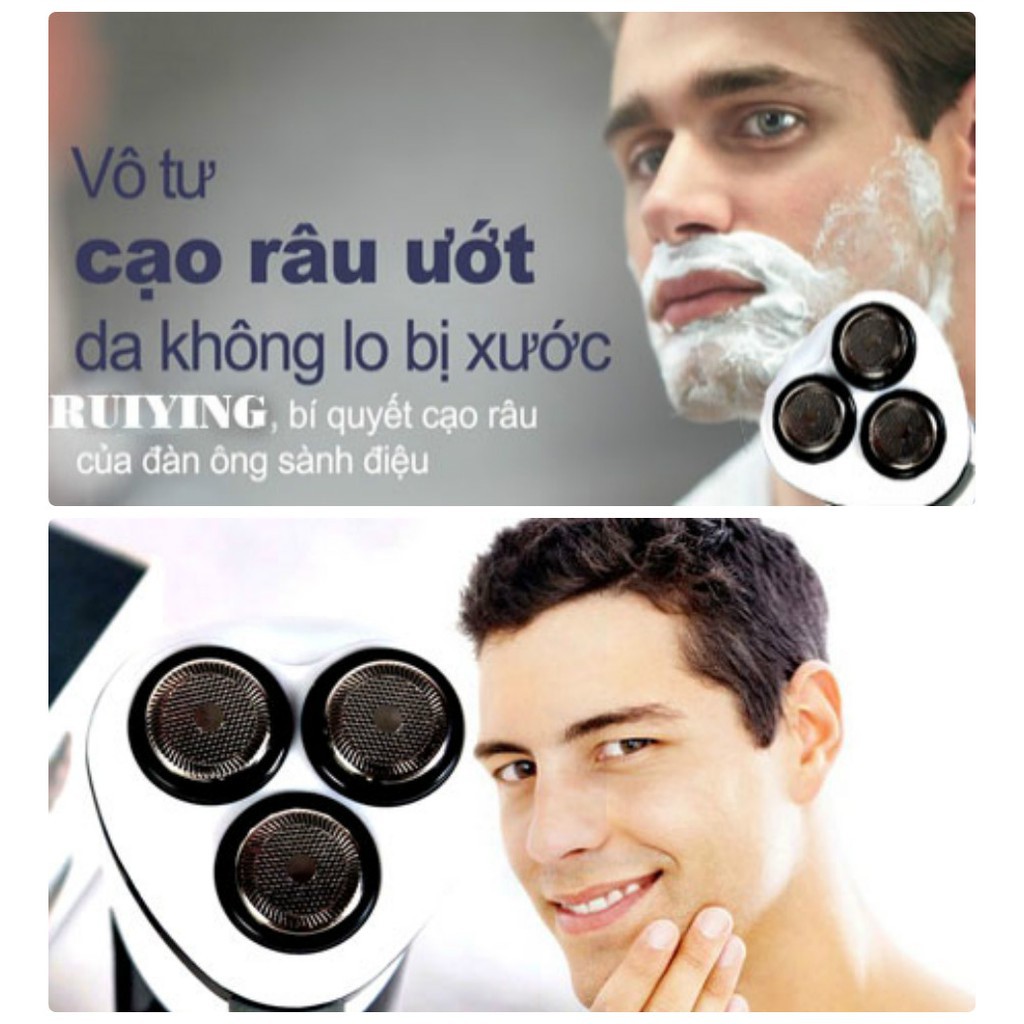 MÁY CẠO RÂU CẠO LÔNG ĐA NĂNG FS-198 CÓ ĐÈN LED CAO CẤP [ Máy cạo râu # Cạo lông mặt # Máy cạo lông # cạo lông nách cạo lông mu tẩy lông bikini cạo lông tay chân..]