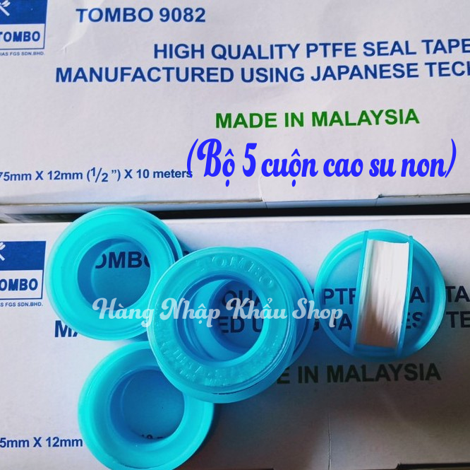 Combo 5 cuộn cao su non (băng tan) Tombo 9082 Malaysia
