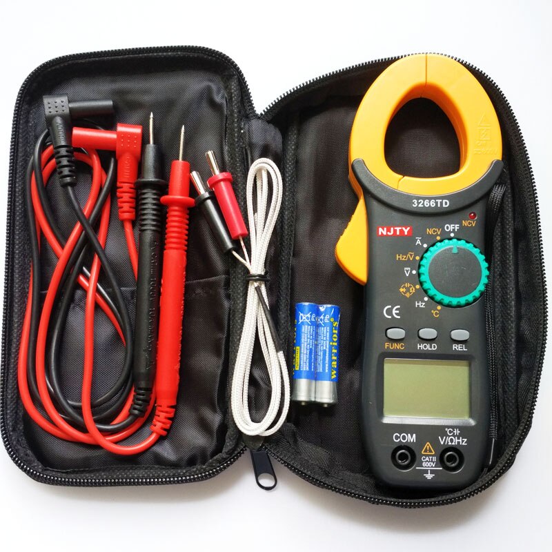 Ampe kìm njty 3266td đồng hồ kẹp dòng digital multimeter đo dòng điện đo điện áp đo tụ điện tần số nhiệt độ ampe kìm njty 3266td