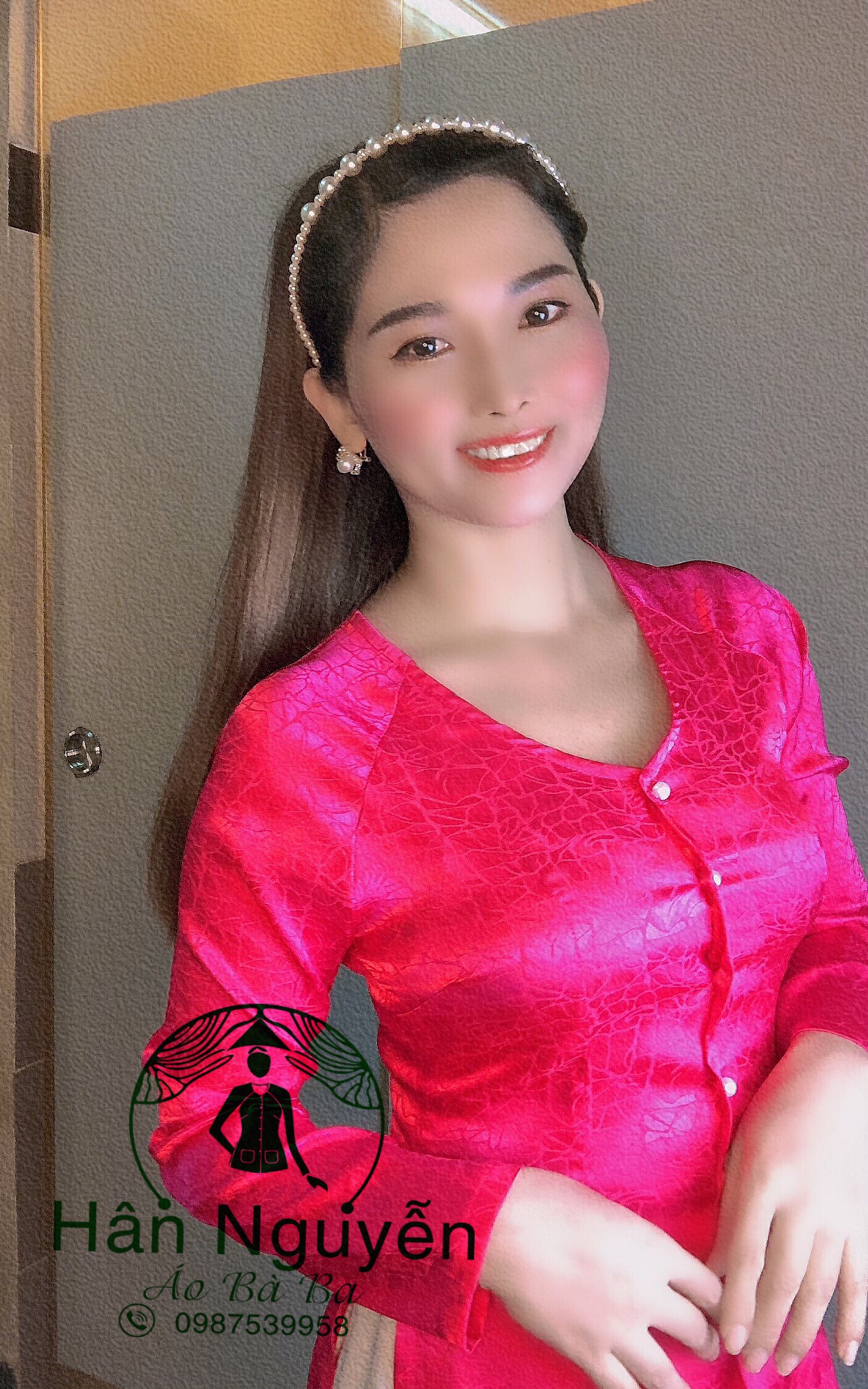 BÀ BA GẤM ĐÁ CỔ TIM CAO CẤP (KÈM QUẦN )