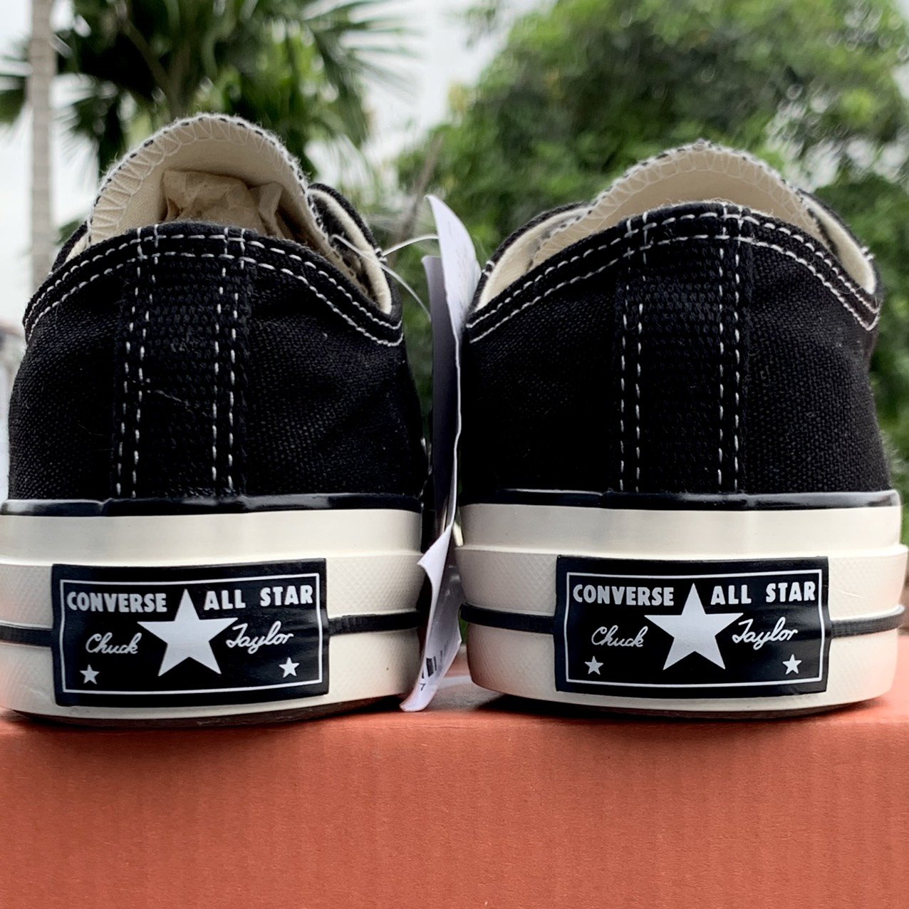 [FREE SHIP]  Giày thể thao/Giày sneaker converser đen thấp bản Trung (Full Box+pk)