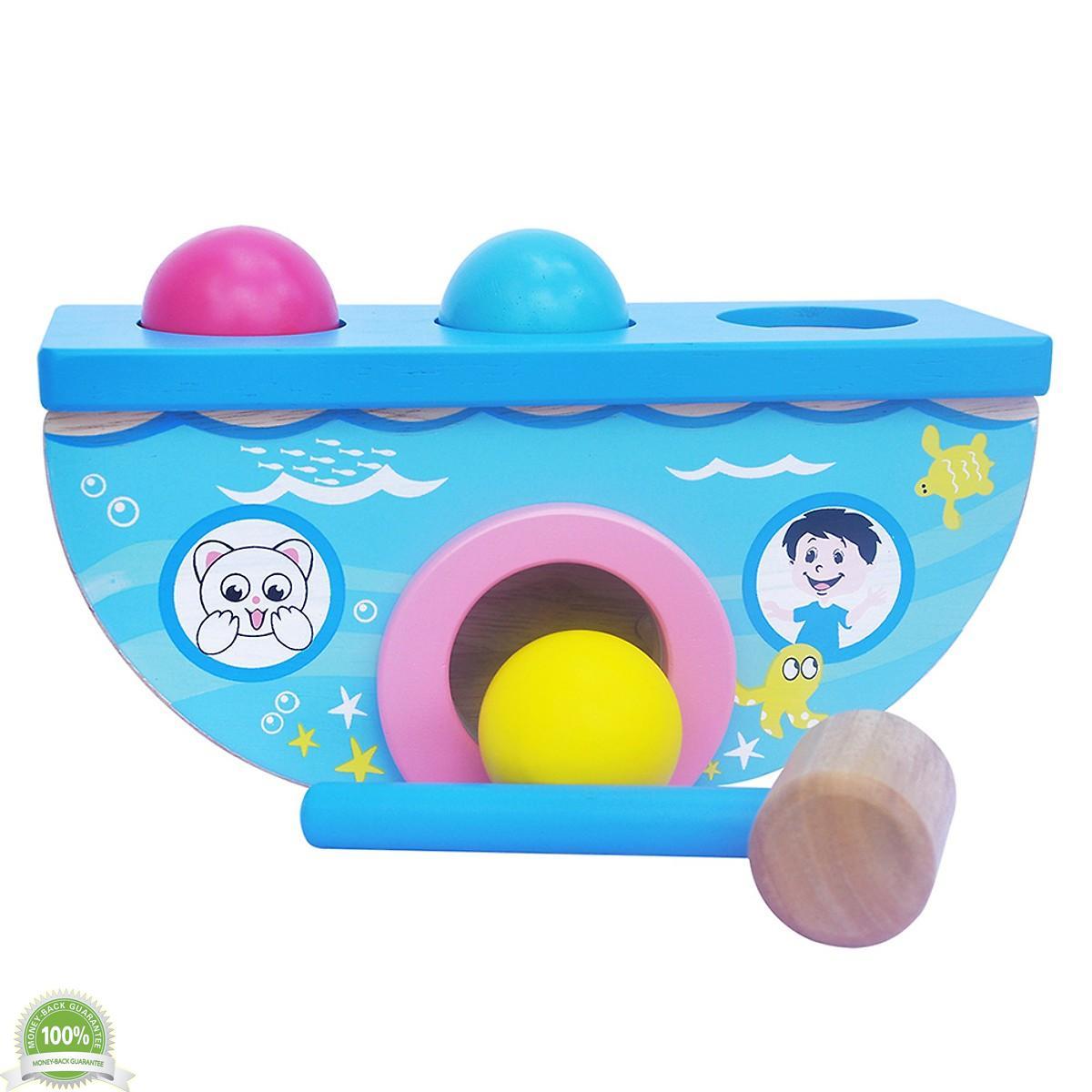 Đồ Chơi Gỗ Colligo - Đập Banh Cá Heo 90145B