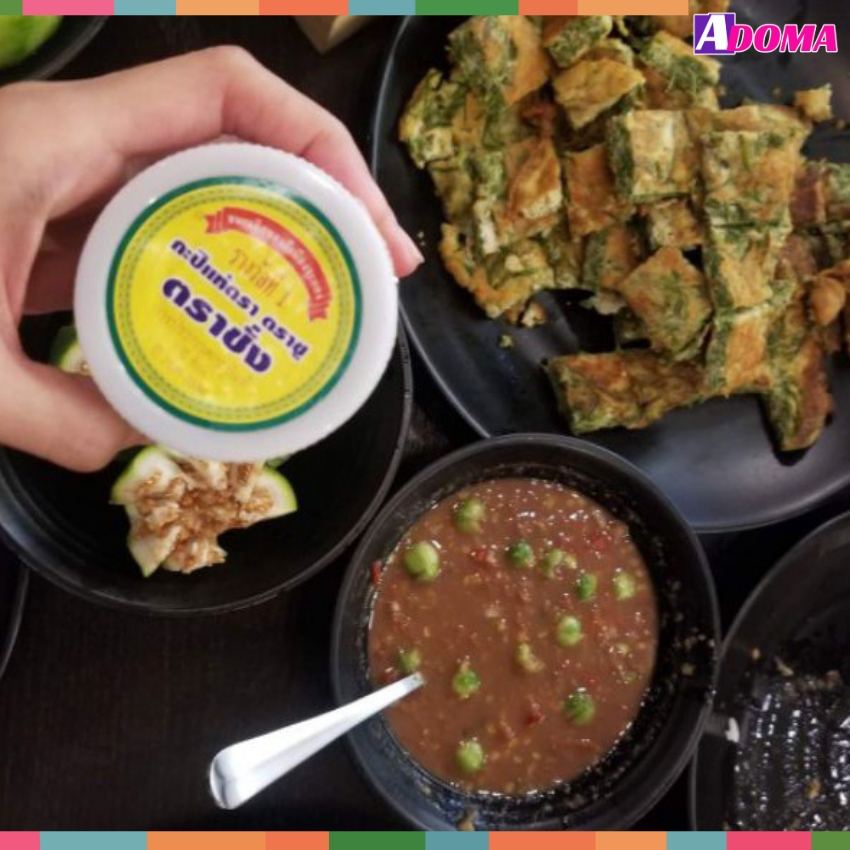 Shrimp sauce Thailand Brand 2 chickens special delicious shrimp paste Adoma กะปิตราไก่คู่
