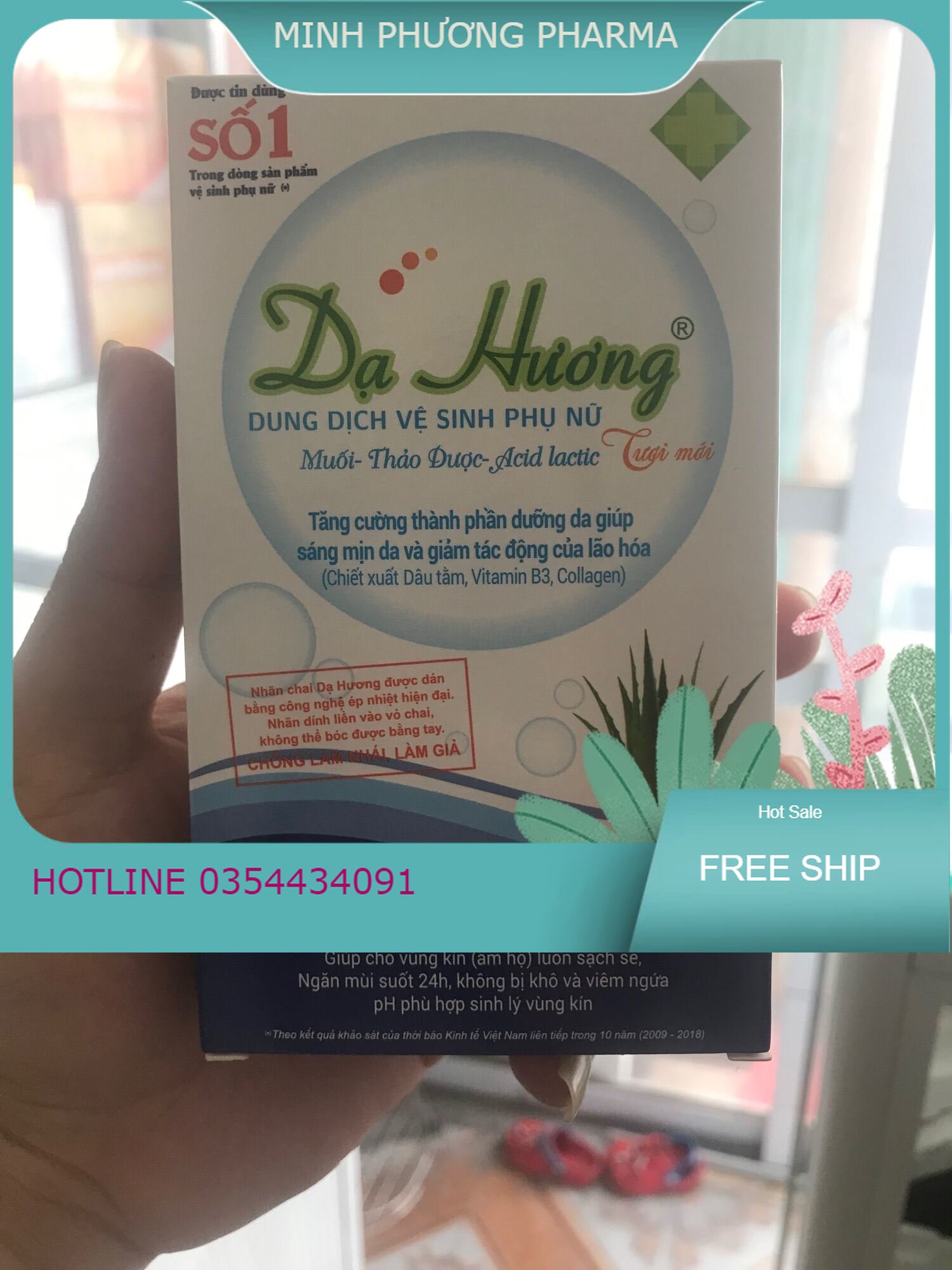 Dung dịch vệ sinh DẠ HƯƠNG chai 100ml