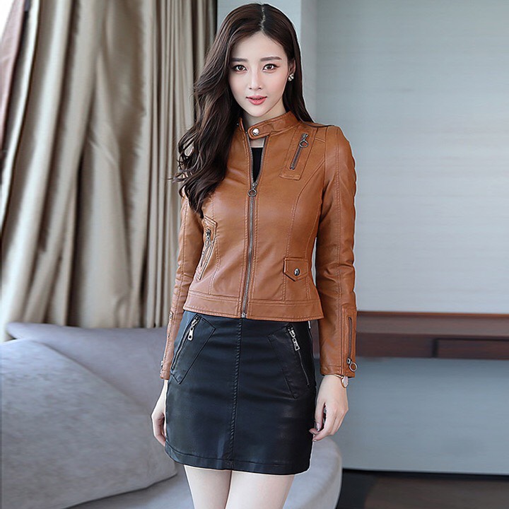Áo Khoác Da Nữ Cao Cấp