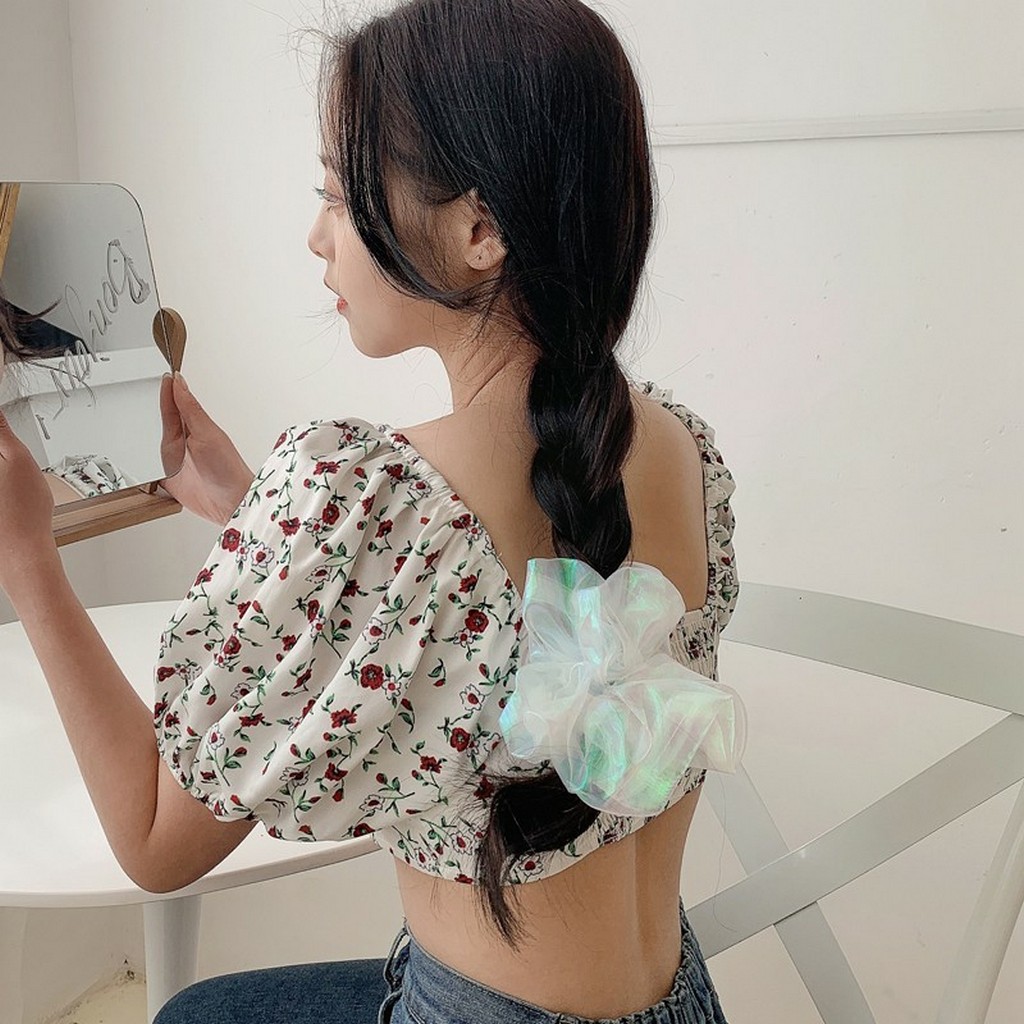 Cột tóc, buộc tóc vải scrunchies siêu hot hit T024  Sovavi