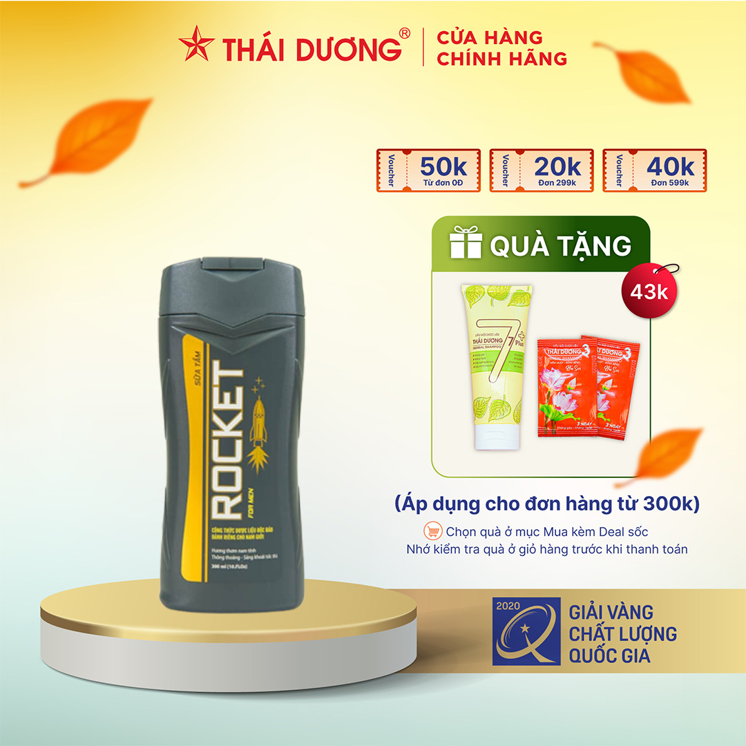 SỮA TẮM ROCKET DÀNH CHO NAM GIỚI (300ML) - Sao Thái Dương