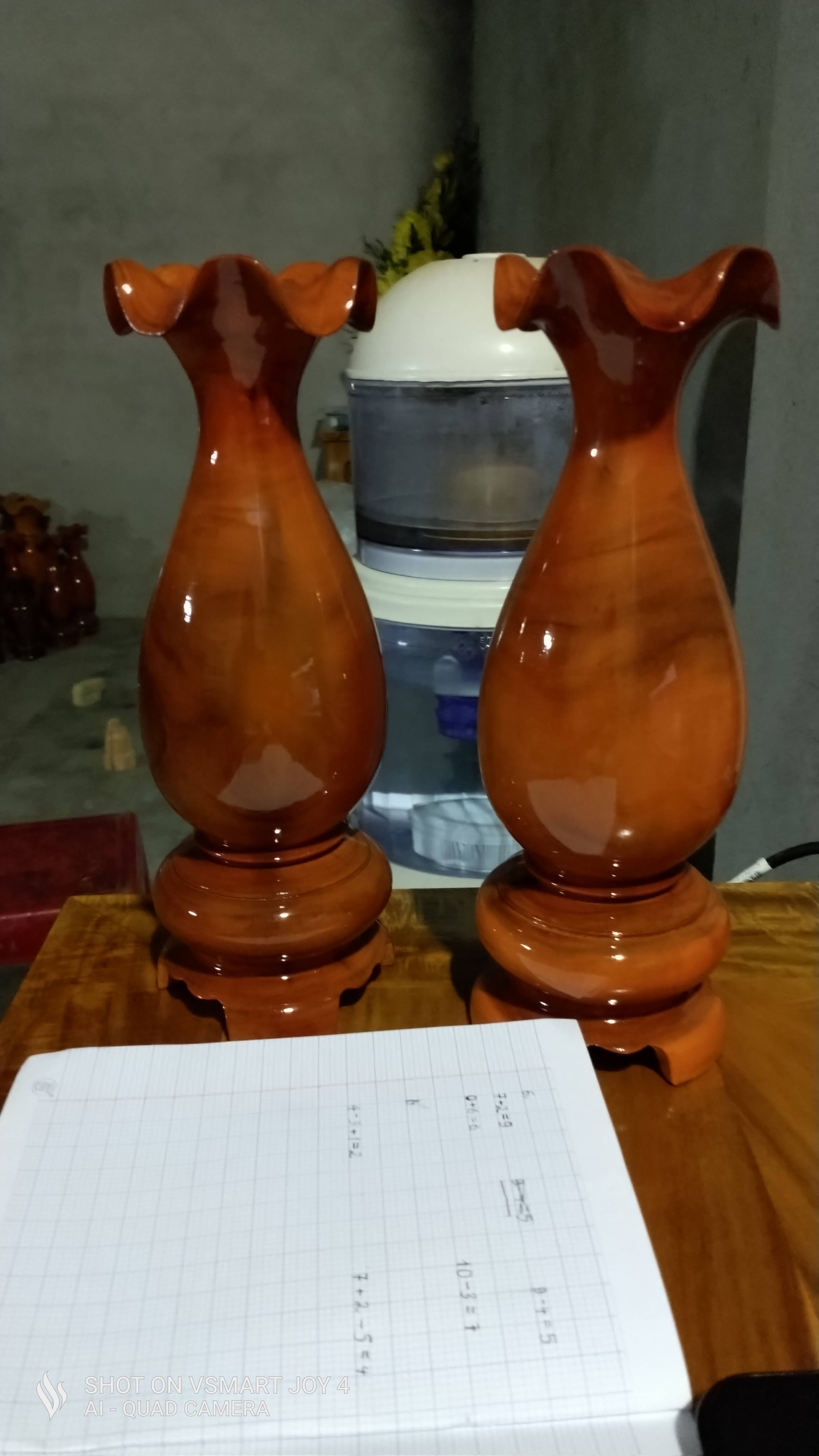cặp lục bình gỗ mít 30cm x 10cm